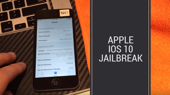 Apple iOS 10 Jailbreak