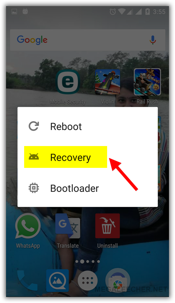 Reboot into Recovery Mode