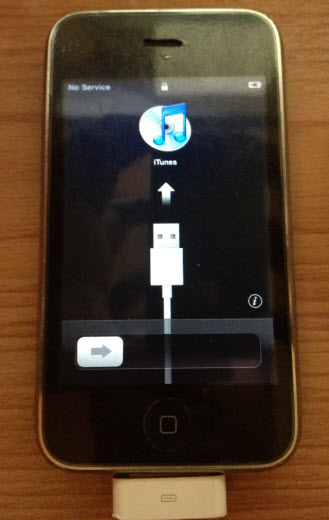 iPhone 3G at activation screen