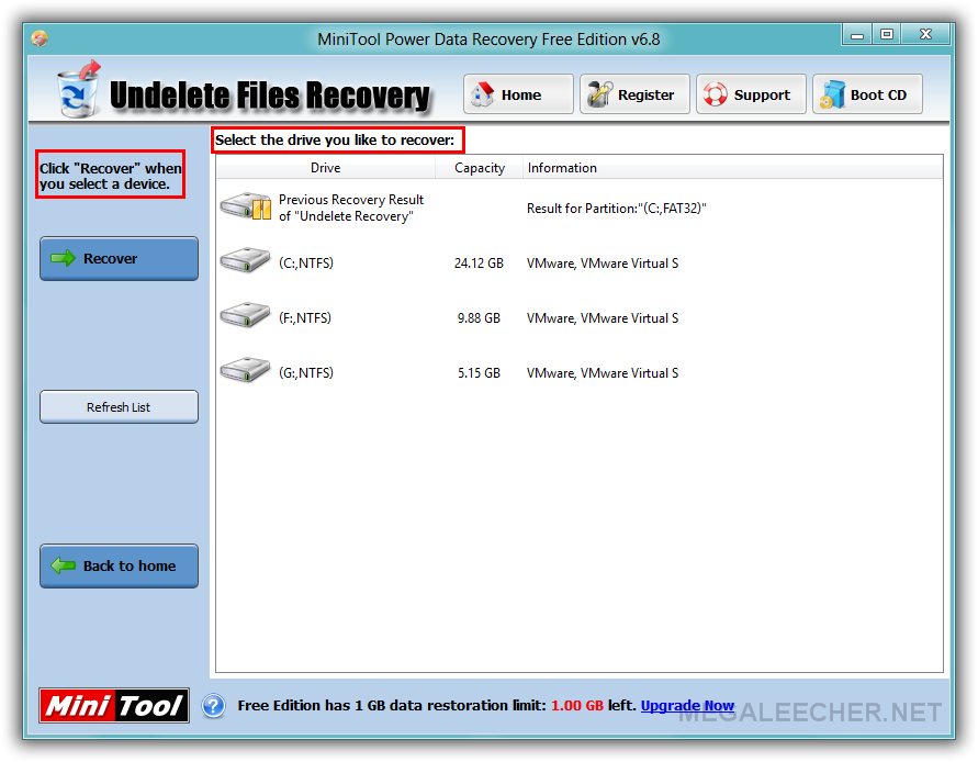 MiniTool Power Data Recovery Free Edition