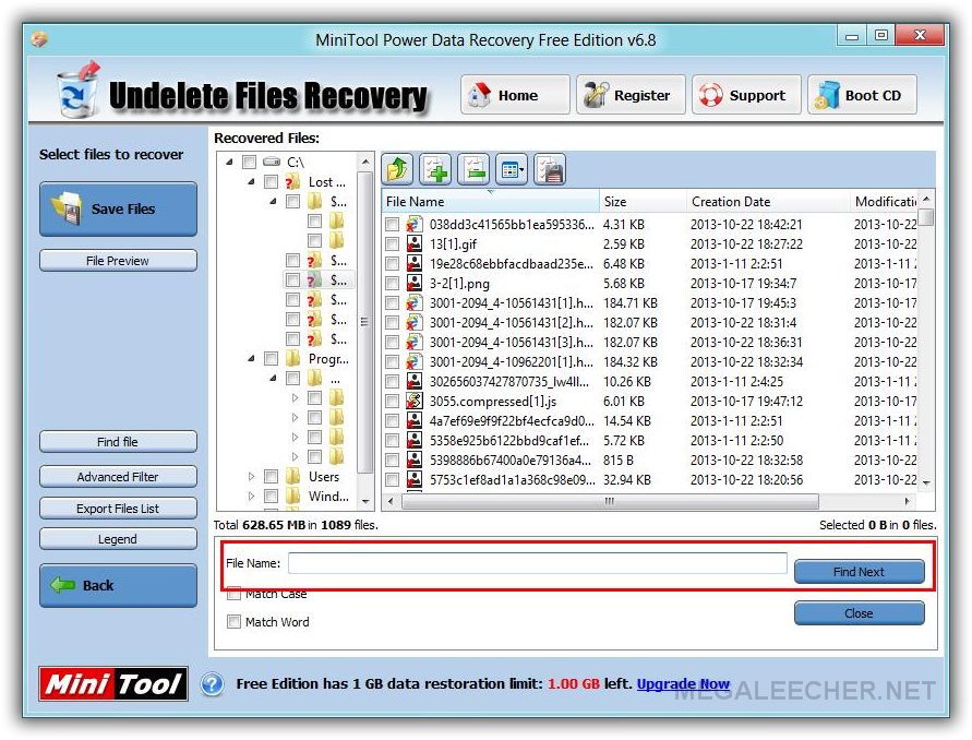 MiniTool Power Data Recovery Free Edition