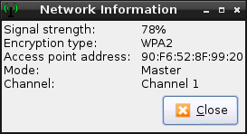 Wifi signal information