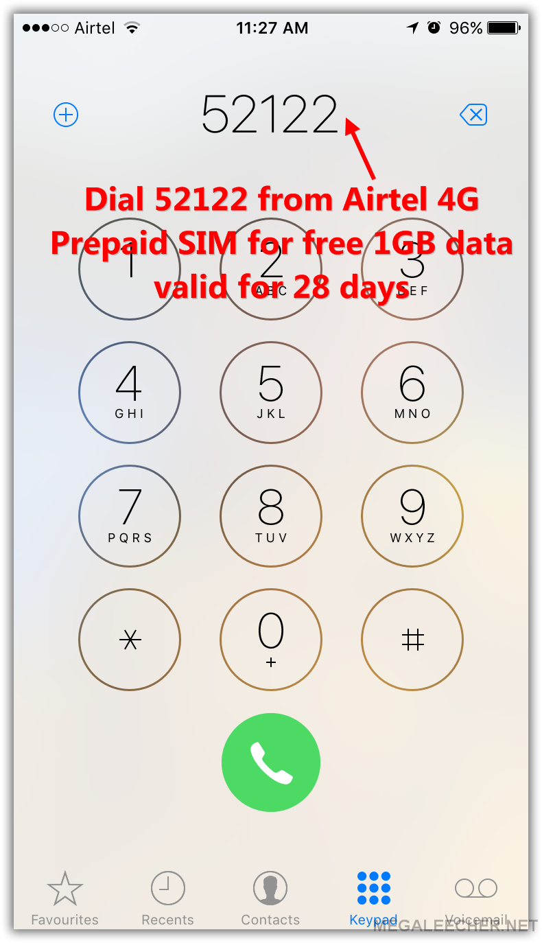 Airtel 4G Data Trick