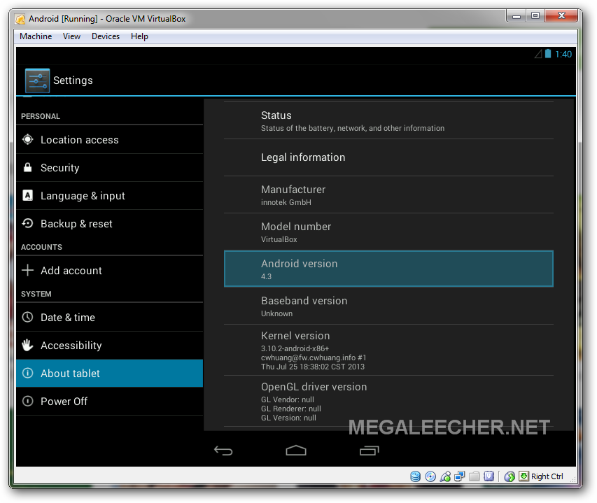 Google Android 4.3 On Windows 7 Using QEMU