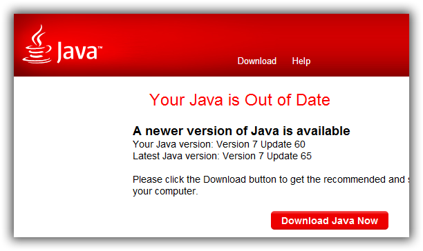 Outdated Java
