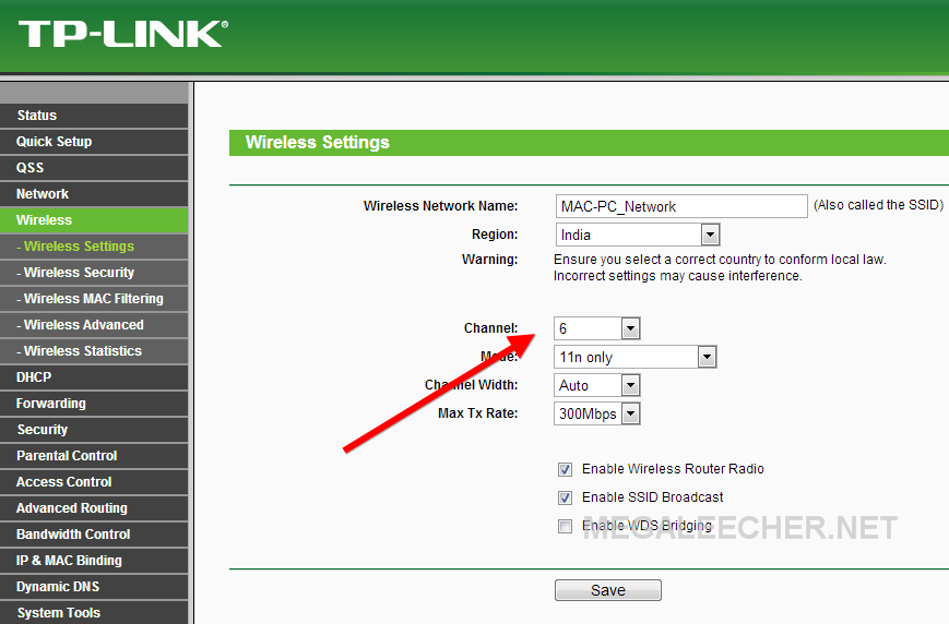 Router Wifi Channel