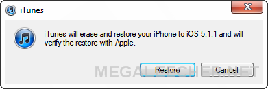 confirm restore