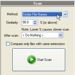 Duplicate MP3 Finder Scan