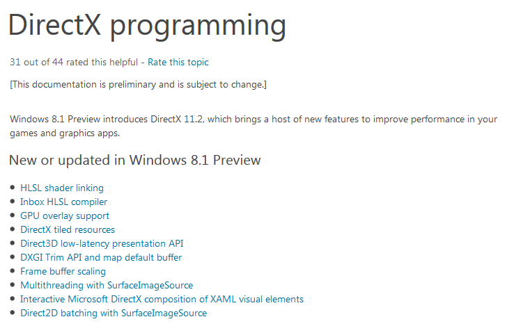 DirectX 11.2