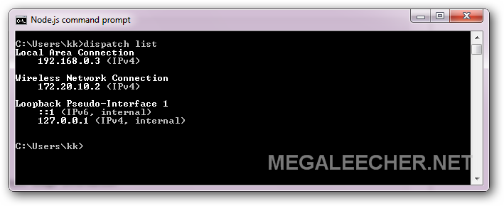 config for dispatch proxy