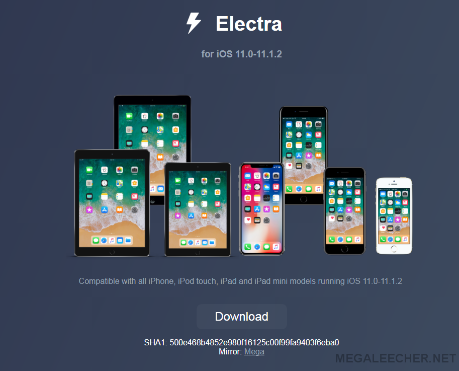Electra for iOS 11.0 to iOS 11.1.2 Jailbreak Tool