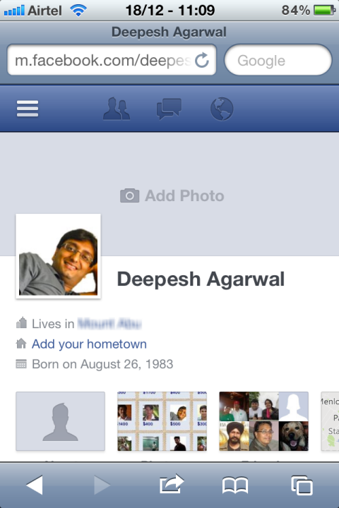 Facebook Timeline On Mobile