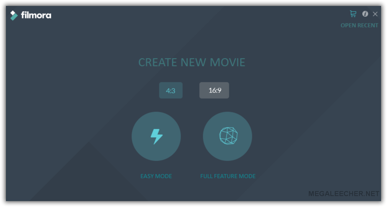 Filmora Video Editor Easy and Full Mode