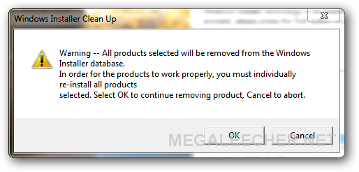 Windows Installer Cleanup Utility