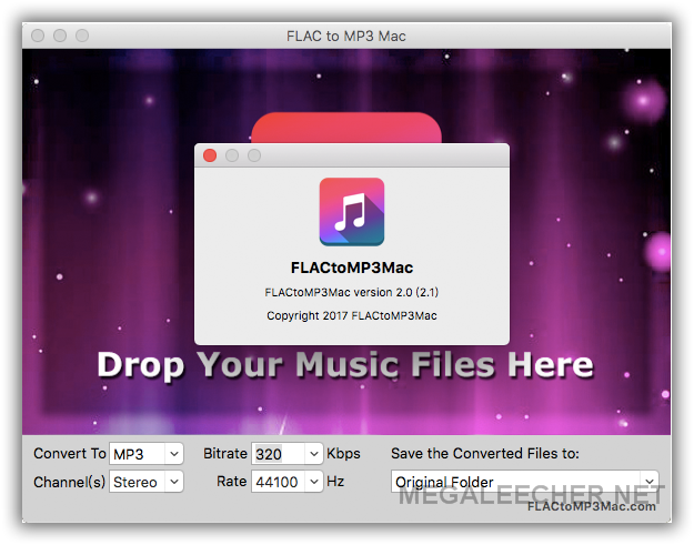 FLAC to MP3 Audio Format on MacOS