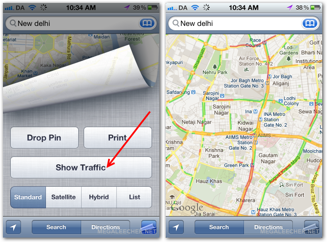 Traffic updates India on iOS