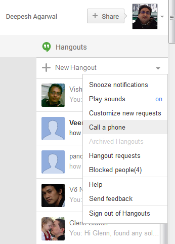 Google Hangouts