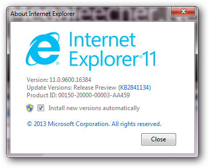 Internet Explorer 11 Logo