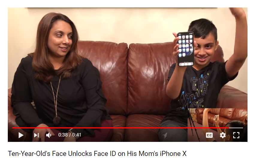 Ten-Year-Old's Face Unlocks Face ID on His Mom's iPhone X<br />
</a>