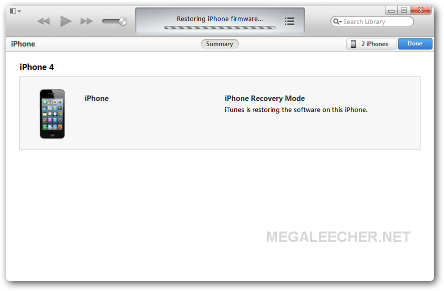 itunes restore