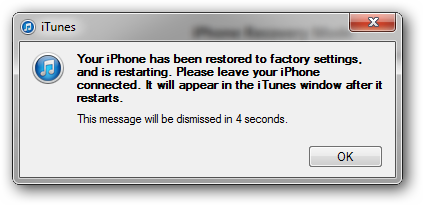 itunes restore