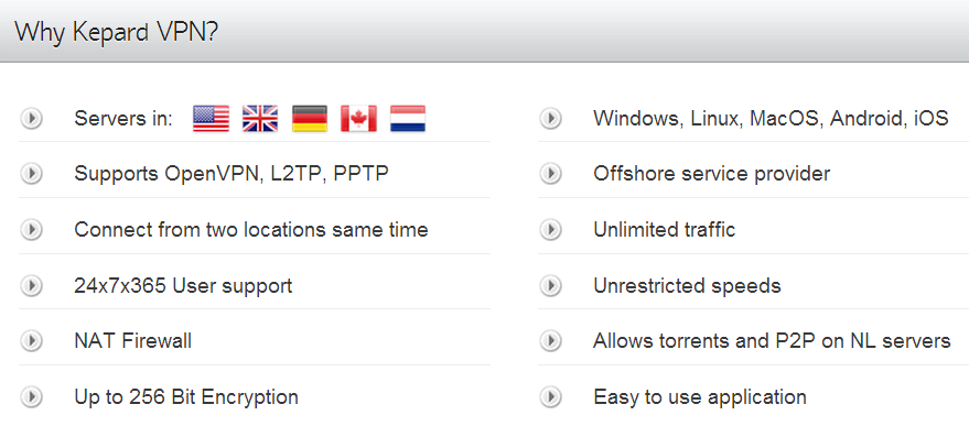 vpn features