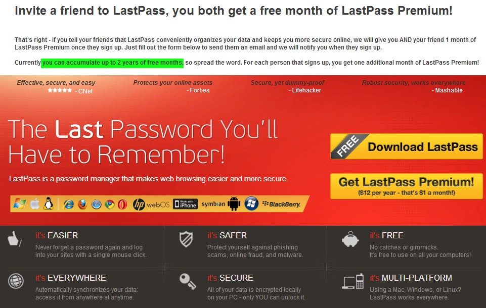 Lastpass Premium