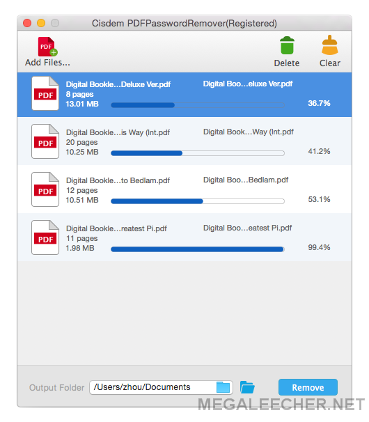 Batch Mac PDF Password Cracker