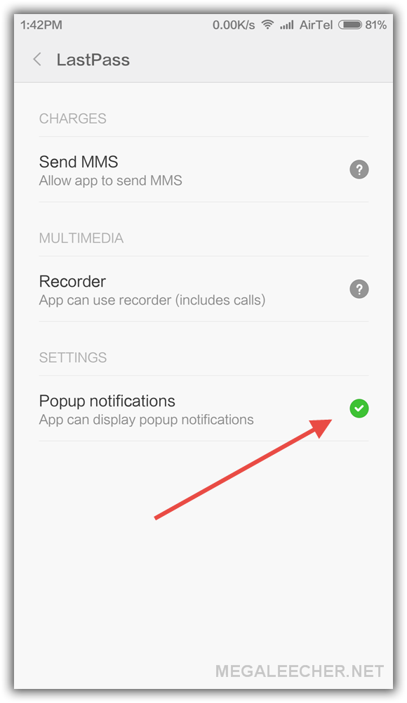 MiUI Floating Popup Windows Permission Fix