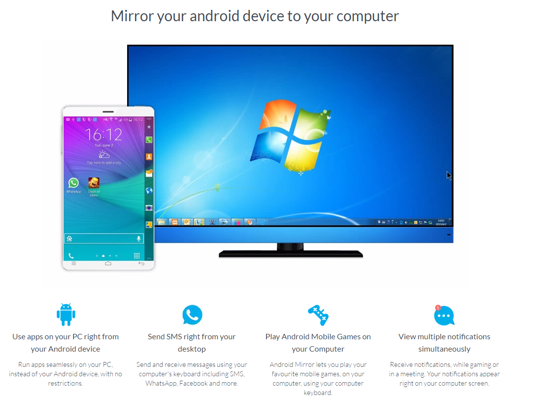 Android to PC screen mirror