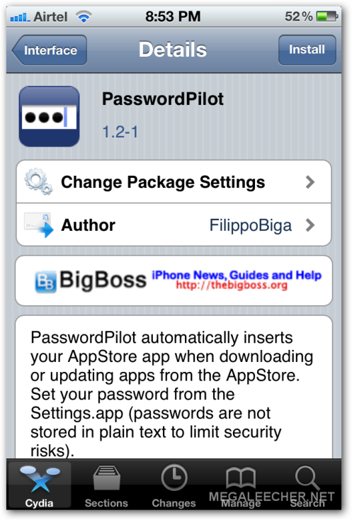 Password Pilot Cydia Tweak