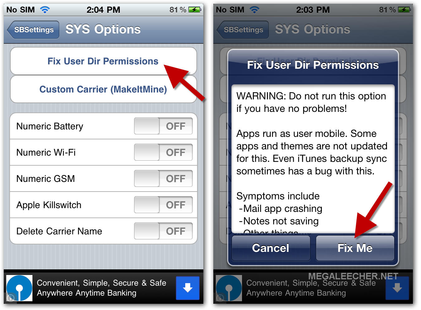 SBSettings fix dir