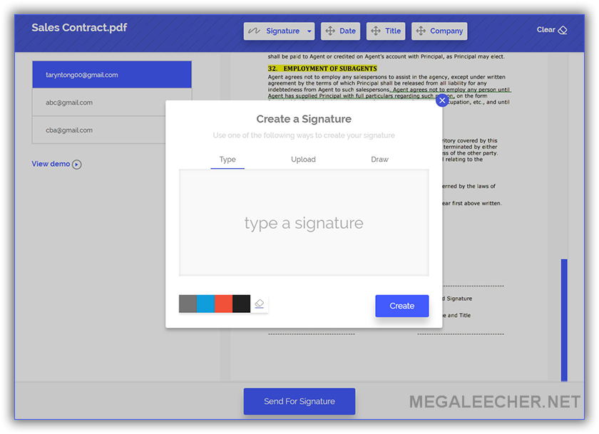 electronic signature creator