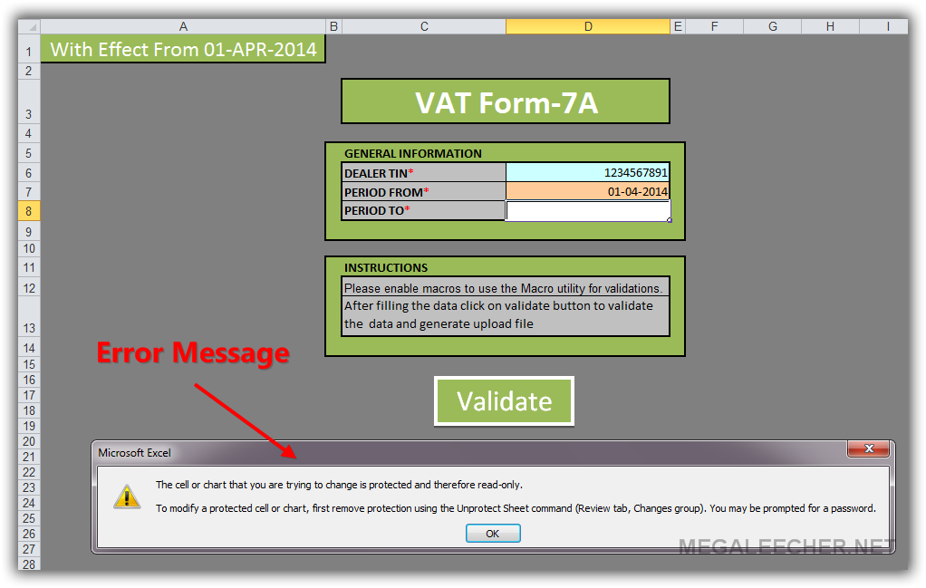 Form VAT-7A