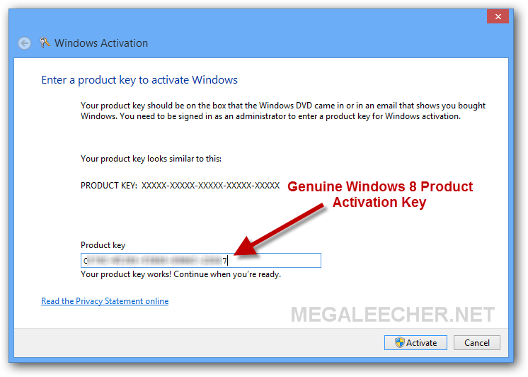 activate windows 8 product key download