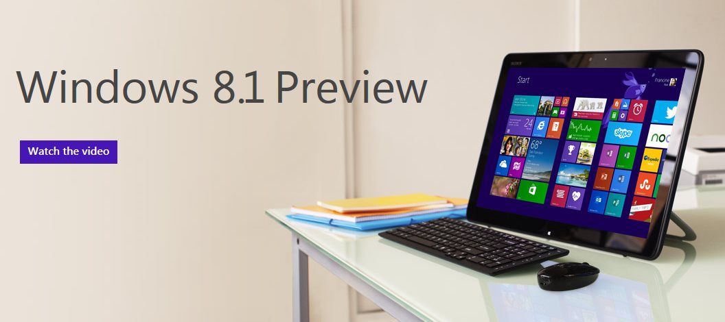 Download Windows 8.1 Preview