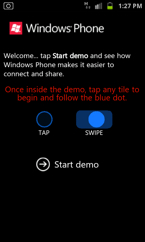 Windows Phone 7.5 Mango Metro UI