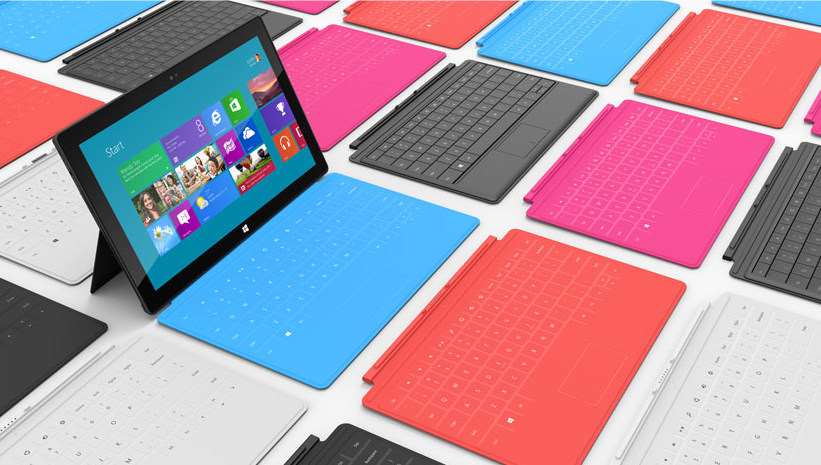Surface keyboard colors