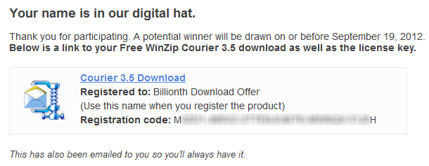 Winzip Courier Activation