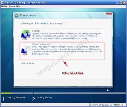 Windows 7<br />
Installation