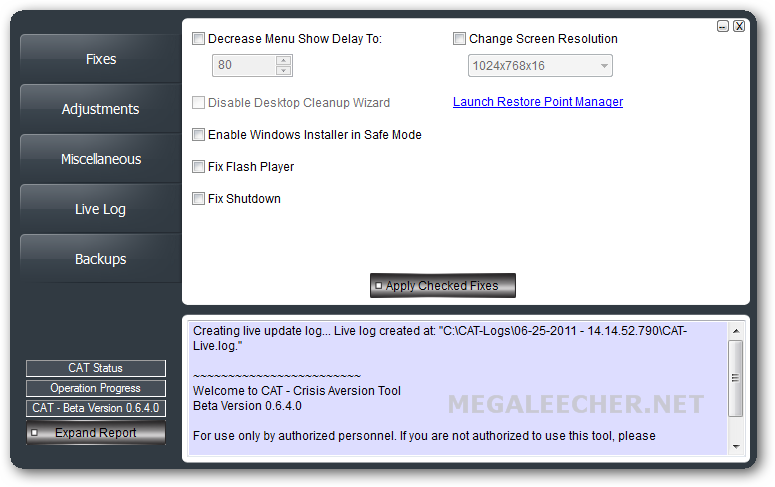 Crisis Aversion Tool