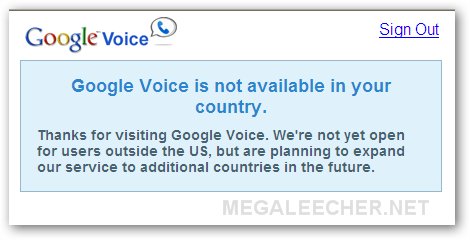 Google Voice Outside USA