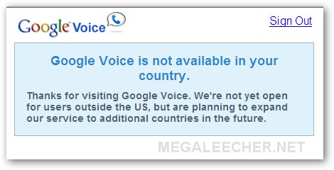 Google Voice Outside USA