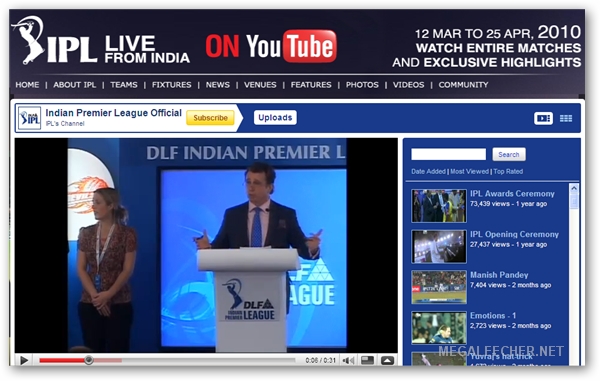 IP_L 2010 Match Live Video Feed