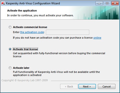 Kaspersky 2010 License Activation Key