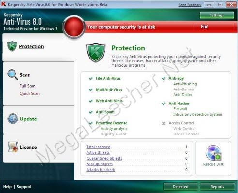 Kaspersky Anti-Virus For Windows 7