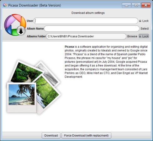 Picasa Web Album Bulk Downloader