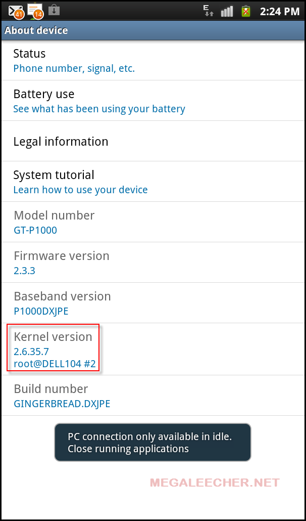 Normal Google Android 2.3.3 Gingerbread Kernal