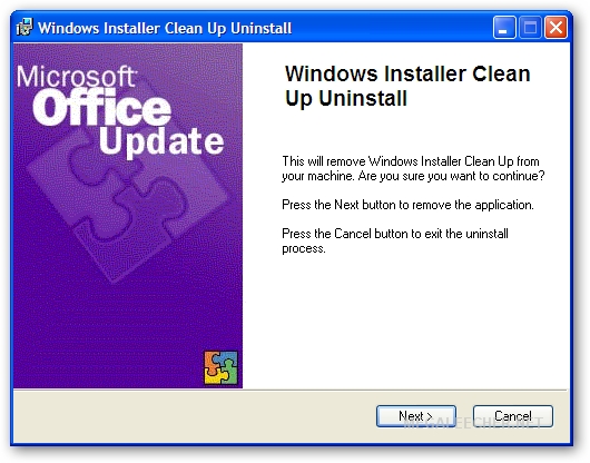 Setup For Windows Installer Cleanup Utility