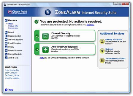 ZoneAlarm Internet Security Suite